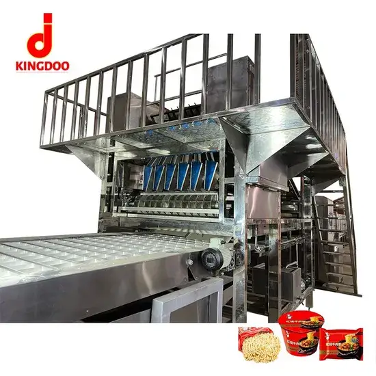 Dòng sản phẩm dây chuyền sản xuất mì ăn liền chiên tròn chất lượng cao hình ảnh 1-description