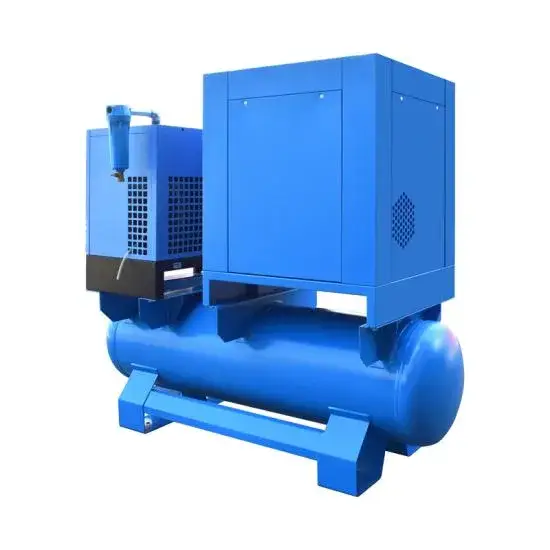 Máy nén khí công nghiệp 20HP15kw với công nghệ vít xoắn tích hợp biến tần nam châm vĩnh cửu - Lựa chọn lý tưởng cho cắt laser, bao gồm bình chứa và máy sấy hoàn chỉnh hình ảnh 1-description