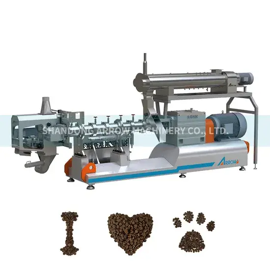 Máy sản xuất thức ăn cho thú cưng 2 tấn/giờ dây chuyền thép không gỉ công nghệ cao hình ảnh 1-description