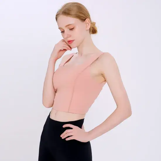 Bộ đồ tập yoga tạo kiểu ôm ngực tương phản Beauty Back Fitness hình ảnh 1-description