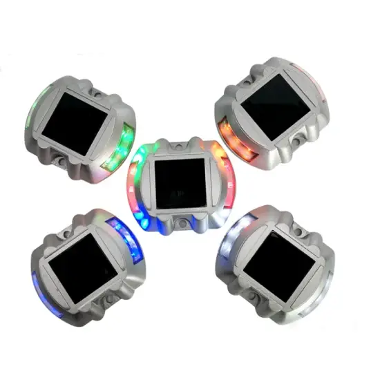 Đèn LED nhấp nháy an toàn giao thông sử dụng năng lượng mặt trời và vật liệu nhôm hình ảnh 1-description