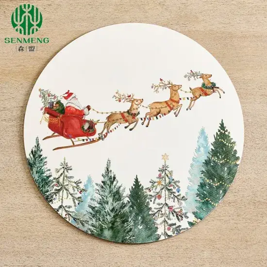Bộ lót ly tròn từ bần chống trượt, thân thiện môi trường hình ảnh 1-description