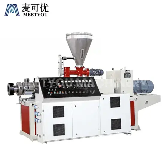 Dây chuyền sản xuất ống PVC Meetyou: Thiết bị đùn hồ sơ PVC PP PE WPC PC năng suất cao từ Trung Quốc hình ảnh 1-description