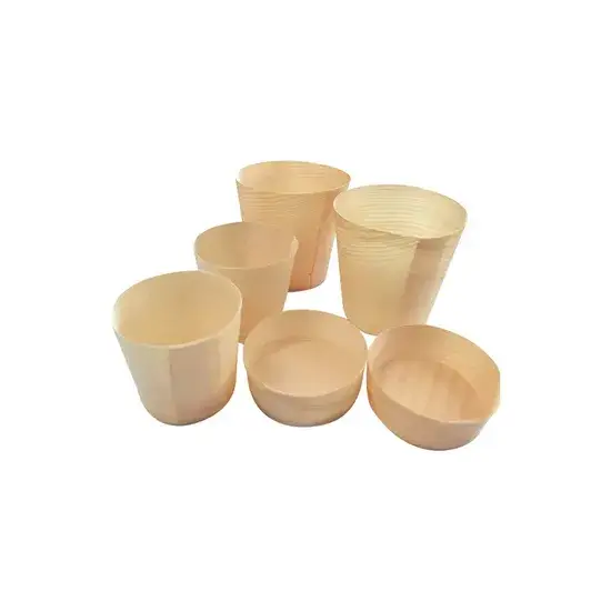 Cốc gỗ sử dụng một lần, an toàn cho môi trường và phân hủy tự nhiên hình ảnh 1-description