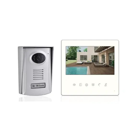 Màn Hình Nút Chạm Kết Nối 2 Dây Mái Che Camera Điện Thoại Cửa Video - Giải Pháp An Ninh Gia Đình Hiệu Quả hình ảnh 1-description