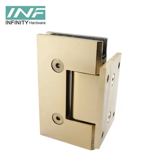 Bán buôn bản lề đồng vàng bạc chất lượng cao, kẹp bản lề cửa tắm nặng, phụ kiện cho phòng tắm hình ảnh 1-description