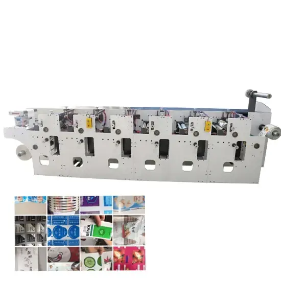 Máy in Flexo cắt die 320mm: sấy UV, in nhãn màu và logo 2 3 4 5 6 hình ảnh 1-description