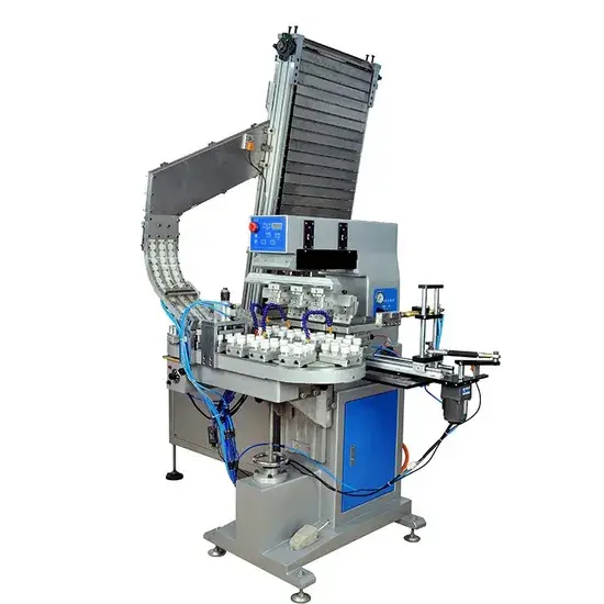 Máy in pad tự động với khả năng bốn màu đa dạng hình ảnh 1-description