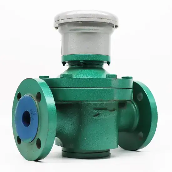 Đồng hồ đo lưu lượng Diesel, Kerosene hiển thị cơ chế hoạt động của bánh răng oval hình ảnh 1-description