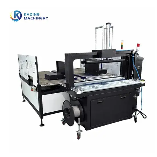 Máy đóng gói hộp carton với công nghệ đóng đai bằng dây PP hiện đại hình ảnh 1-description