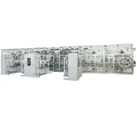 Dây chuyền tự động sản xuất tã trẻ em hình I và hình T không cần thao tác thủ công hình ảnh 1-description