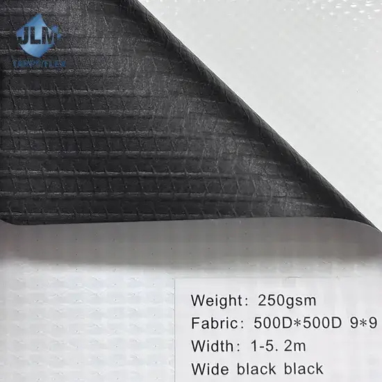 Vật liệu bạt ngoại trời PVC Flex Banner phủ lớp đen dành cho in ấn kỹ thuật số hình ảnh 1-description