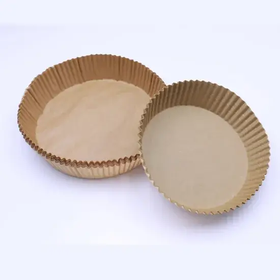 Giấy lót bằng Kraft cho nồi chiên không dầu, chống thấm nước và dầu, hình vuông tròn không dính hình ảnh 1-description