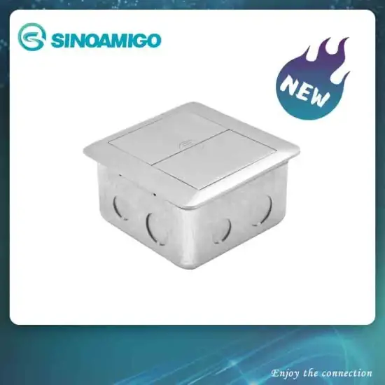 Ổ cắm sàn hình chữ nhật dễ sử dụng và lắp đặt hình ảnh 1-description