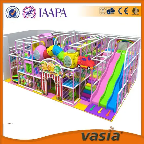 Thiết bị chơi mềm cho trẻ em chủ đề kẹo, bao gồm cầu trượt lớn hình ảnh 1-description