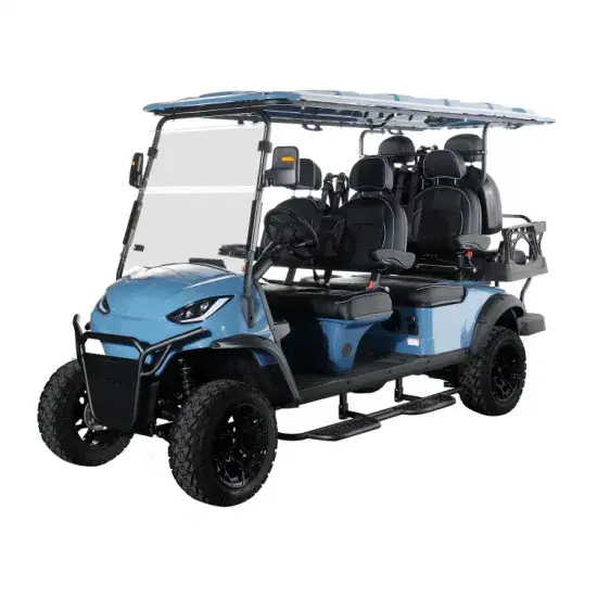 Xe Golf Điện Buggy Năng Lượng Mới - Xe Utility Tham Quan 48V An Toàn, 6 Ghế hình ảnh 1-description