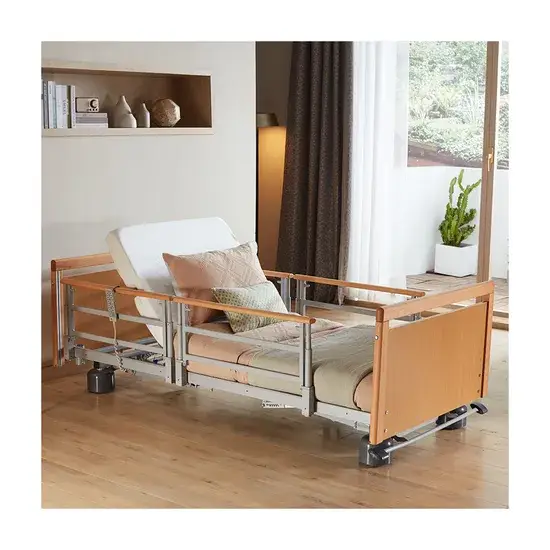 Đầu giường chăm sóc người cao tuổi tại nhà với vật liệu gỗ Tecforcare từ Trung Quốc, thiết bị y tế chăm sóc sức khỏe hình ảnh 1-description