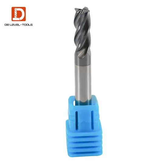 Khoan đầu phẳng rãnh xoắn dài từ carbide chất lượng, bán kính góc hình ảnh 1-description