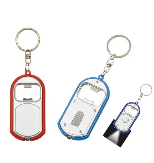 Móc khóa đèn LED cá nhân hóa - Quà tặng khuyến mãi có thể tùy chỉnh logo hình ảnh 1-description