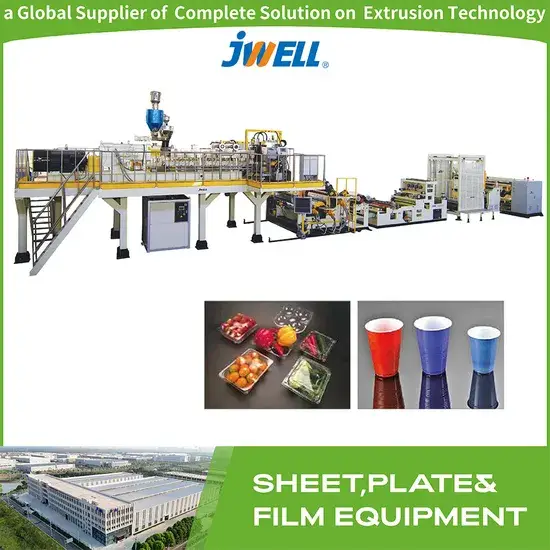 Dòng máy ép nhựa tự động Jwell PLA sản xuất tấm đồng trục đôi: Nâng cao hiệu suất sản xuất hình ảnh 1-description