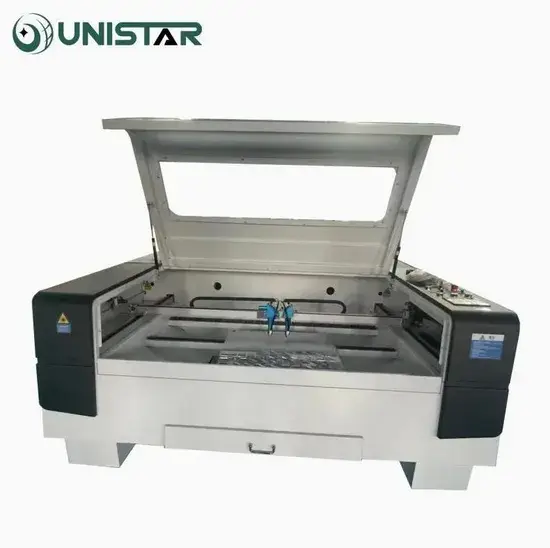 Máy cắt laser CO2 cho gỗ, acrylic, da, cao su, kính hai đầu kích thước 1300*900mm có chứng nhận CE hình ảnh 1-description
