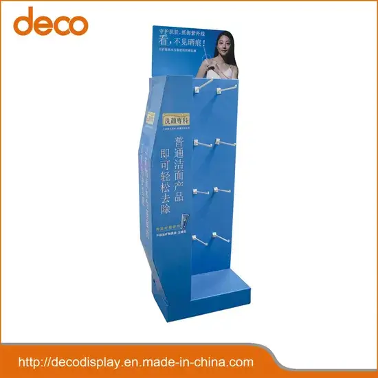 Đỡ trưng bày giấy cho sản phẩm sữa rửa mặt tại cửa hàng bán lẻ hình ảnh 1-description
