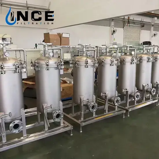 Bộ vỏ lọc đa túi SS304 và 316, sản phẩm lọc chất lỏng công nghiệp hình ảnh 1-description