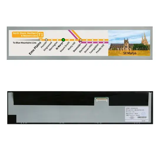 Màn hình hiển thị cảm ứng LCD tùy chỉnh chống chói cho sân bay, metro/bus từ 15 đến 49.5 inch hình ảnh 1-description