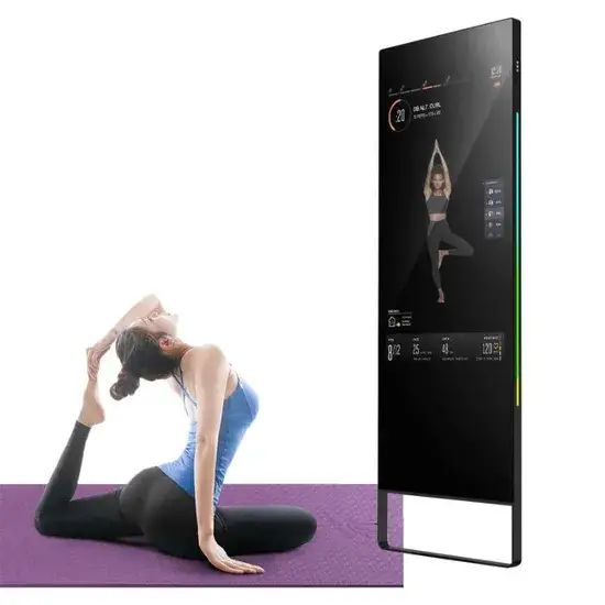 Gương tập thể dục thông minh 43inch với màn hình LCD, hỗ trợ tương tác đa chức năng tại nhà hình ảnh 1-description