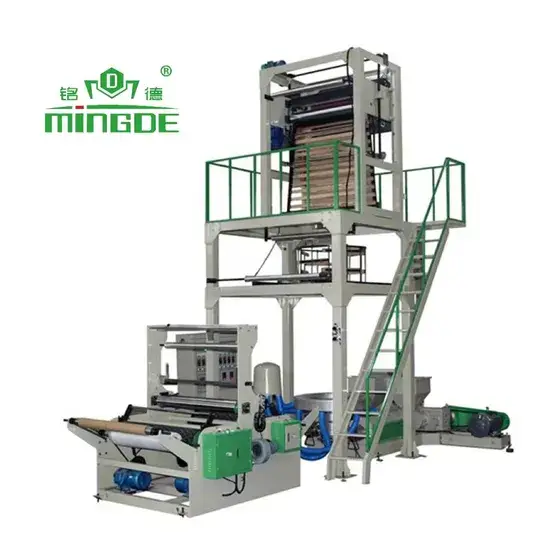 Máy thổi màng nhựa hai lớp - Giải pháp sản xuất bao bì chất lượng cao hình ảnh 1-description