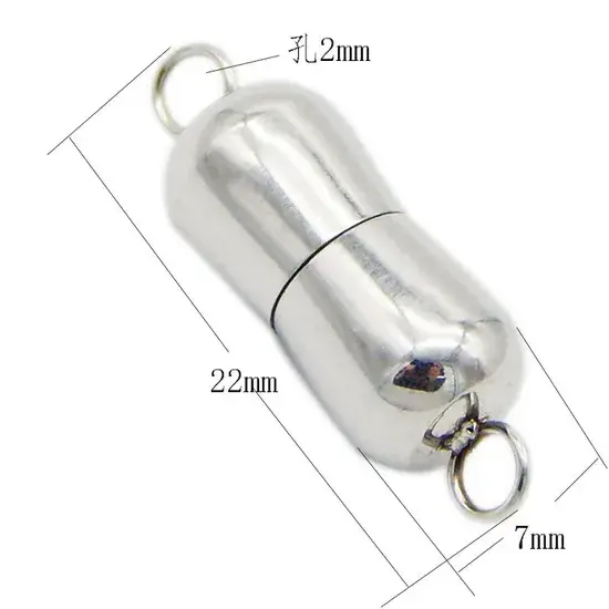 Khóa kết nối từ tính không gỉ cho phụ kiện làm trang sức dây chuyền hình ảnh 1-description