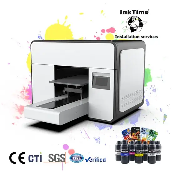 Thiết bị in UV phẳng A3 cho việc sản xuất nhanh chóng hình ảnh 1-description