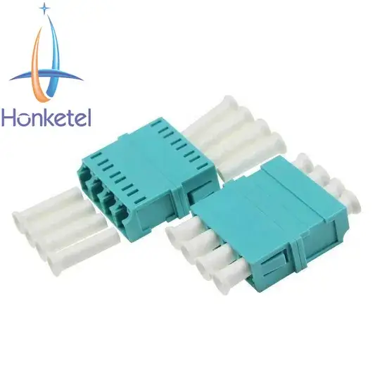 Bộ chuyển đổi quang sợi LC/Upc LC/APC Quad 4cores với mặt bích chất lượng cao hình ảnh 1-description