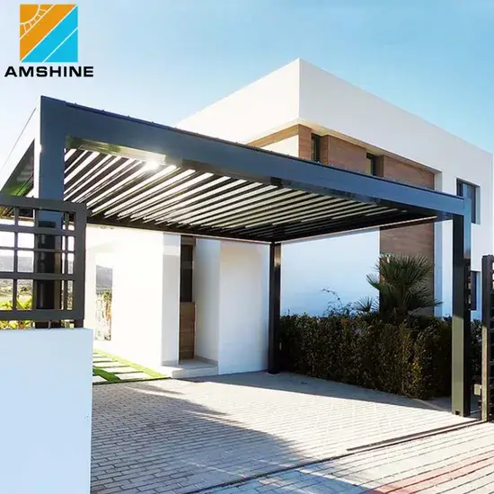 Mái che di động louver cho bồn tắm nóng và nhà gazebo ngoài trời nhôm - tùy chỉnh và chống thấm nước hình ảnh 1-description