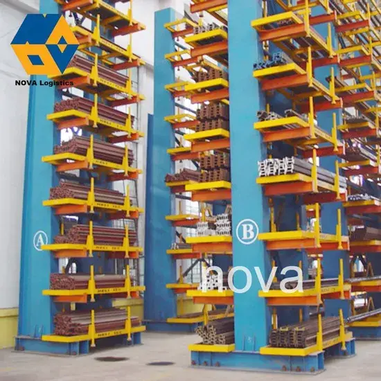 Hệ thống kệ lưu trữ ống công nghiệp cantilever nặng bằng vật liệu thép đa dạng hình ảnh 1-description