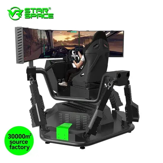 Thiết bị thực tế ảo VR 6 Sáu trục cho trò chơi đua xe mô phỏng VR Star Space 9d hình ảnh 1-description