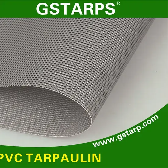 Vải lưới polyester phủ PVC, vải bạt lưới trong suốt 1000dx1000d 9X( 370GSM - Chất liệu vinyl PVC hình ảnh 1-description