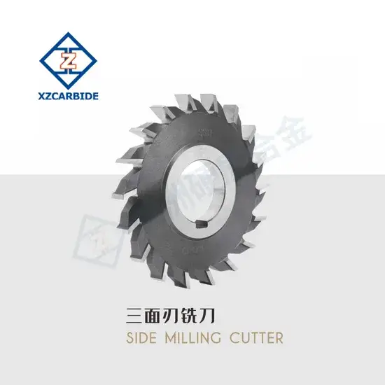 Cutter phay cạnh ba mặt HSS tùy chỉnh với các kích thước 50 63 75 80 100 125 150 và răng cưa thẳng xếp chồng hình ảnh 1-description