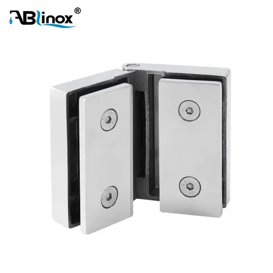 Bản lề thép không gỉ cho cửa phòng tắm trong khách sạn, biệt thự, căn hộ - Bản lề kính không khung điều chỉnh chất lượng cao hình ảnh 1-description