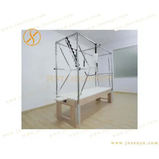 Giường Pilates Reformer Cadillac: Thiết bị tập luyện thể dục đa năng với Tháp tích hợp hình ảnh 1-description