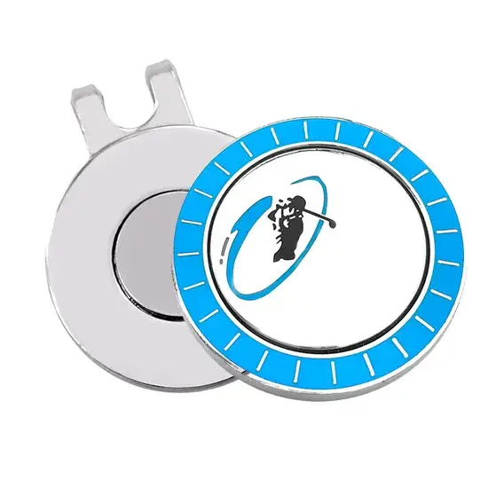 Kẹp mũ đánh golf bằng men thiết kế mới, chất lượng cao và có dấu hiệu bóng golf với logo cá nhân hình ảnh 1-description
