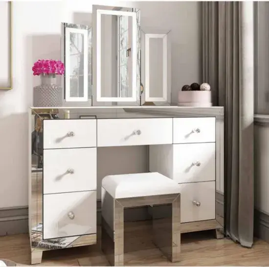 Gương trang điểm cho bàn làm việc hình ảnh 1-description