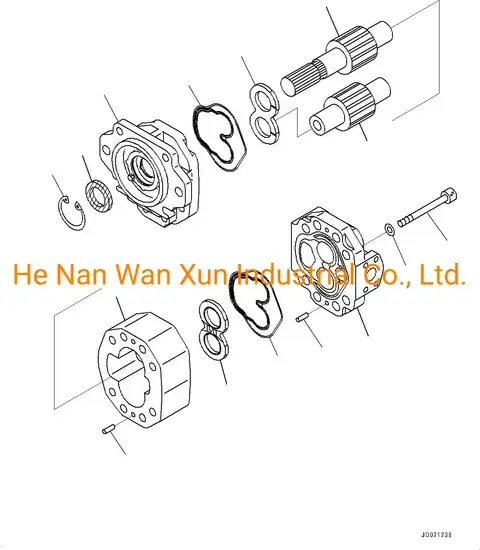 Bơm bánh răng thủy lực cho Komatsu Hm350/400-2 từ Trung Quốc - Giá ưu đãi, chất lượng đảm bảo! hình ảnh 1-description