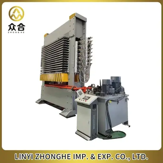 Máy sản xuất toàn bộ plywood 600t - Thiết bị máy ép nóng plywood thủy lực hình ảnh 1-description