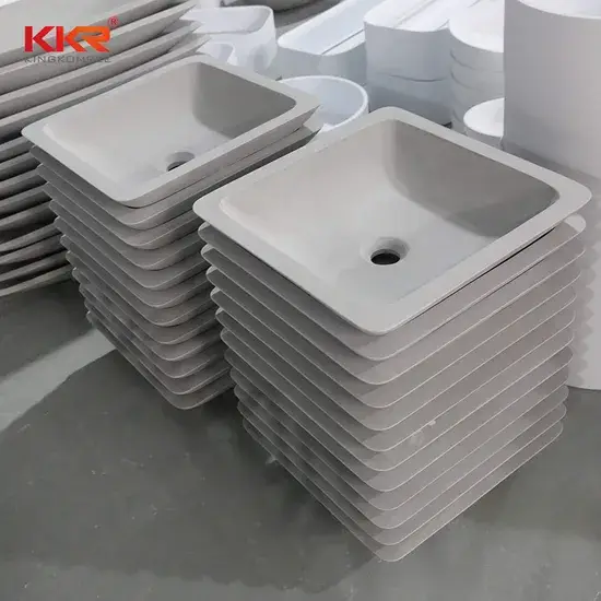 Bồn rửa đơn màu xám hiện đại, thiết kế nghệ thuật hình ảnh 1-description