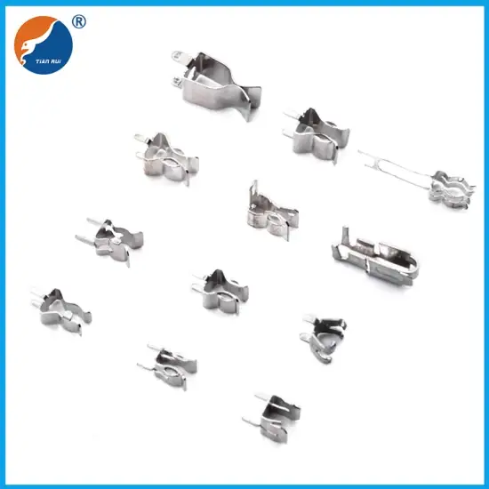 Kẹp ống thủy tinh 6mmx30mm - Phụ kiện giữ cầu chì cho ống gốm hình ảnh 1-description