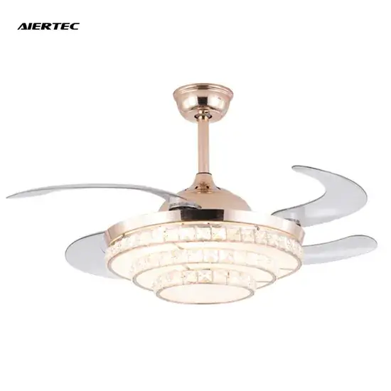 Đèn chùm hiện đại Aiertec 42'': Sự kết hợp tinh tế giữa đèn chùm và quạt trần vô hình hình ảnh 1-description