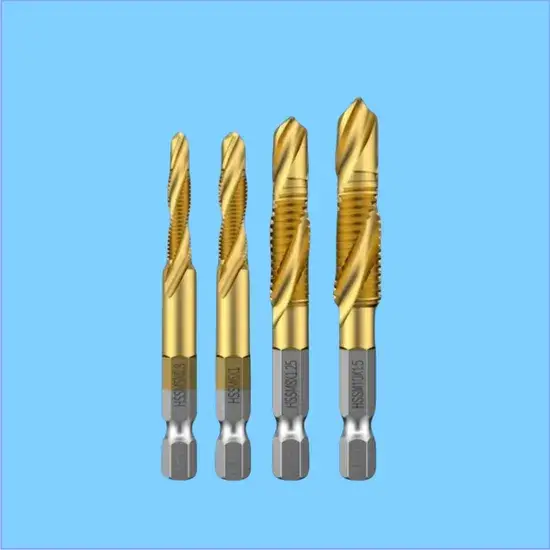 Mũi khoan và ren kết hợp chất lượng cao, size M12 X 1.75 từ thép tốc độ cao HSS 2-In-1 hình ảnh 1-description