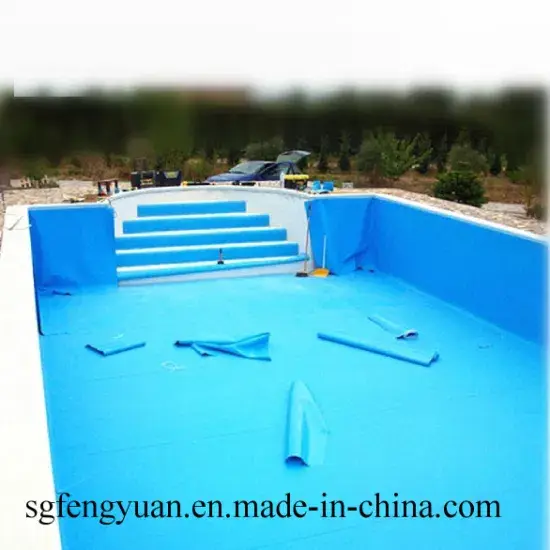 Phủ bạt PVC chất lượng cao cho hồ bơi, lớp phủ màng PVC chống thấm cho hồ bơi xanh hình ảnh 1-description