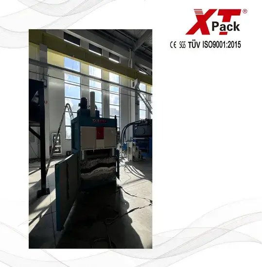 Máy ép bìa carton và phim nhựa tái chế bằng công nghệ thủy lực hiện đại hình ảnh 1-description